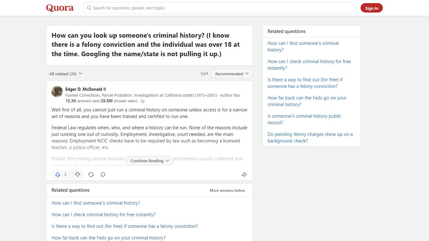 How to look up someone's criminal history - Quora